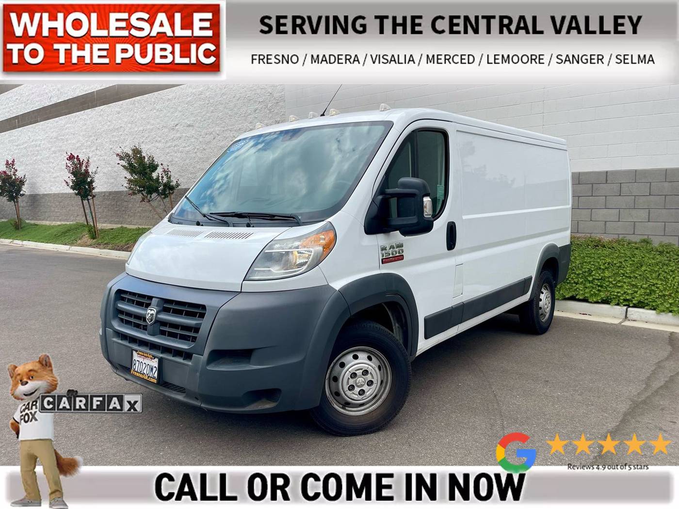 2018 RAM Promaster Cargo Van