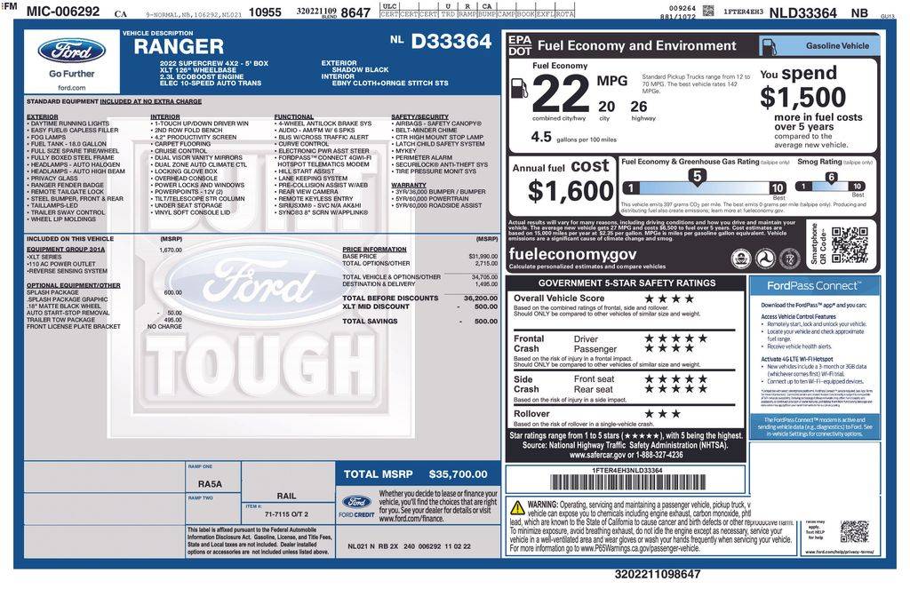 2022 Ford Ranger