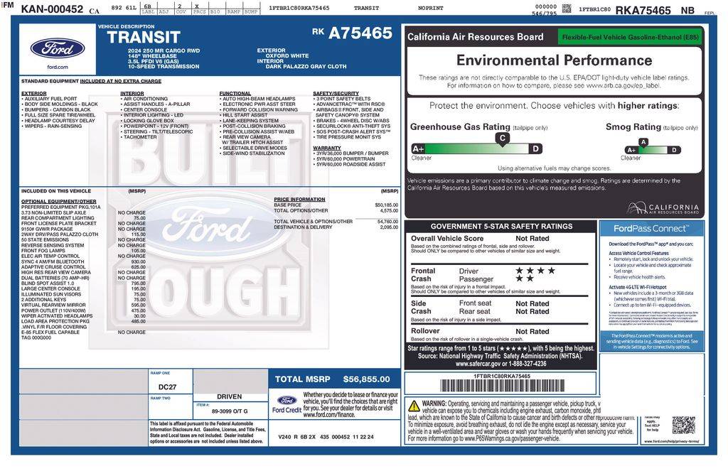 2024 Ford Transit Cargo Van