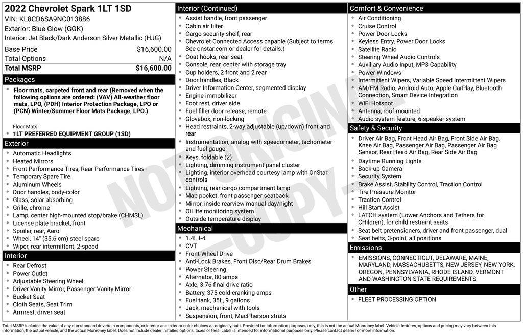 2022 Chevrolet Spark