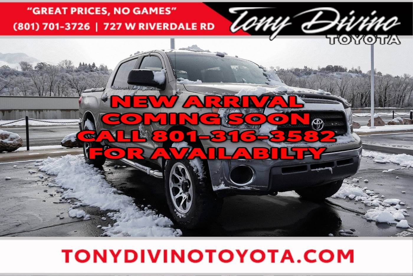 2008 Toyota Tundra Base — Pickup Truck — 63,734 mi — Riverdale, UT