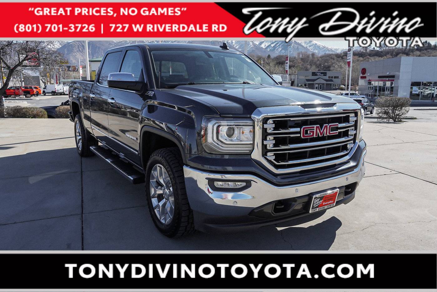 2018 GMC Sierra 1500 SLT — Pickup Truck — 53,805 mi — Riverdale, UT
