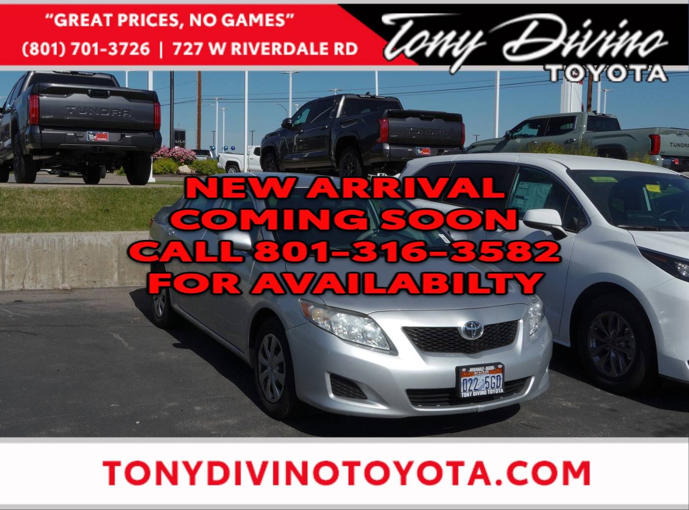 2009 Toyota Corolla LE — Sedan — 89,180 mi — Riverdale, UT