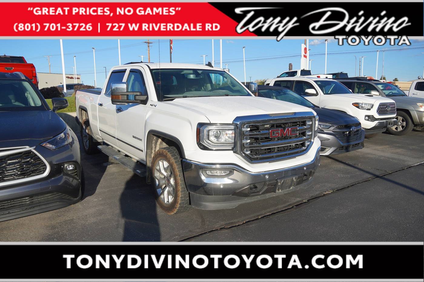 2018 GMC Sierra 1500 SLT — Pickup Truck — 65,176 mi — Riverdale, UT