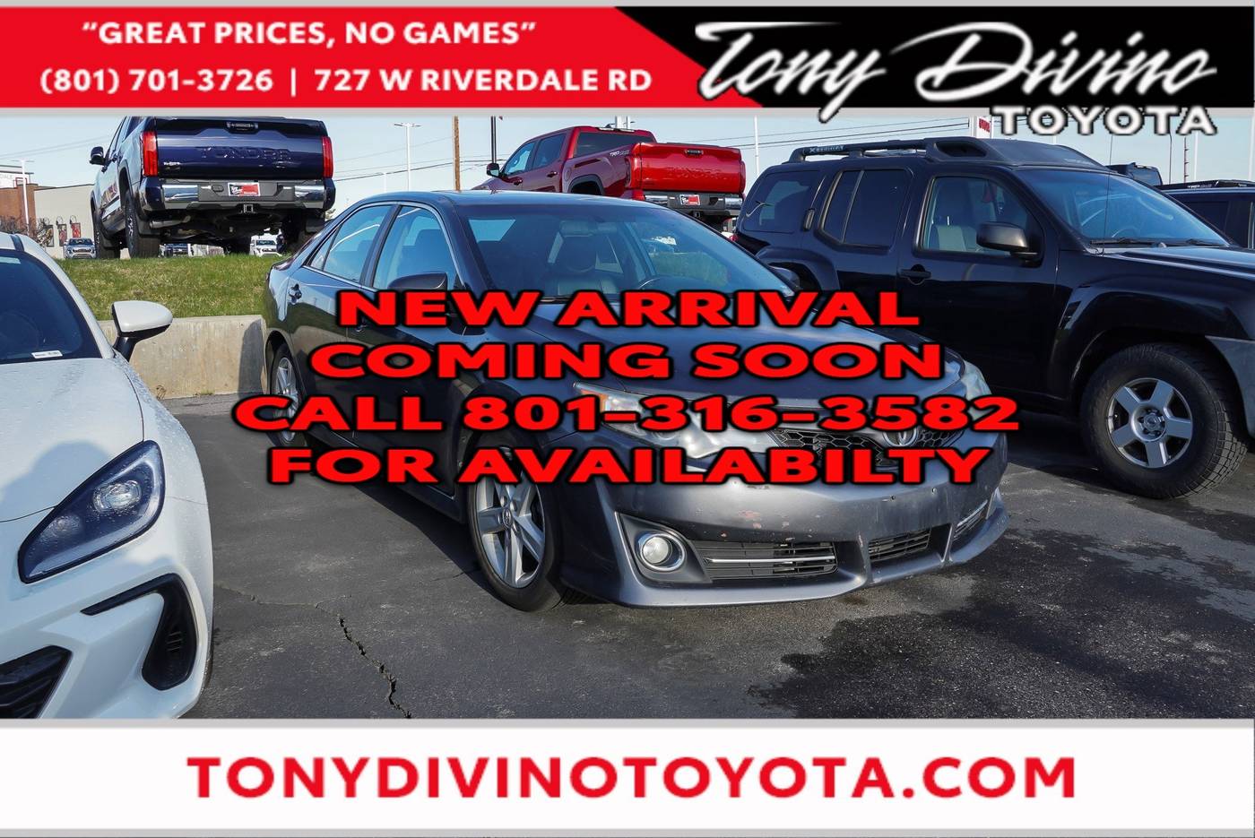 2012 Toyota Camry L — Sedan — 132,991 mi — Riverdale, UT