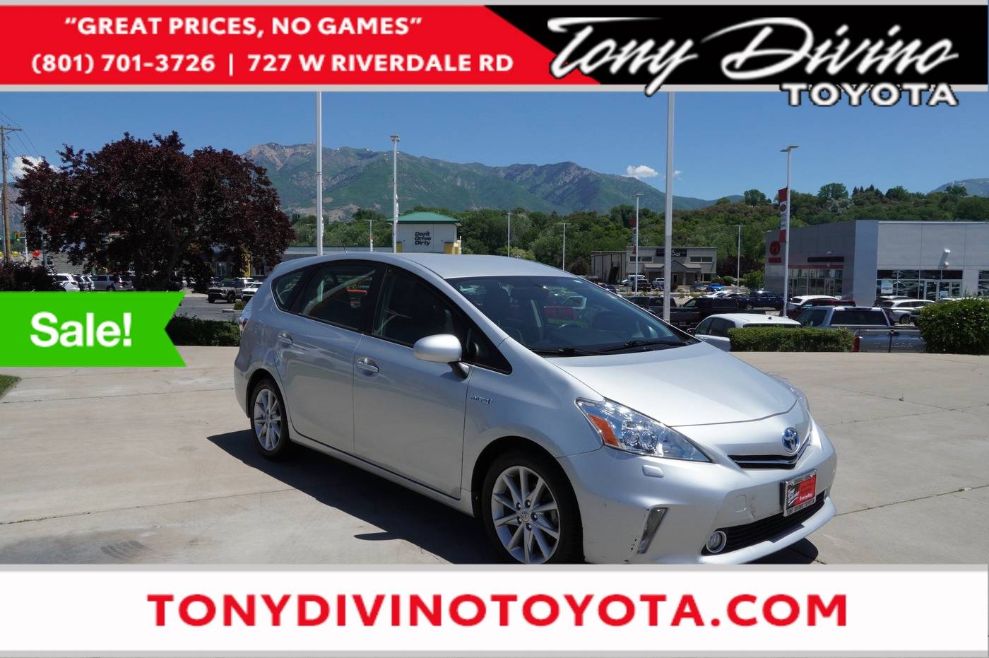 2012 Toyota Prius v Five — Wagon — 73,965 mi — Riverdale, UT