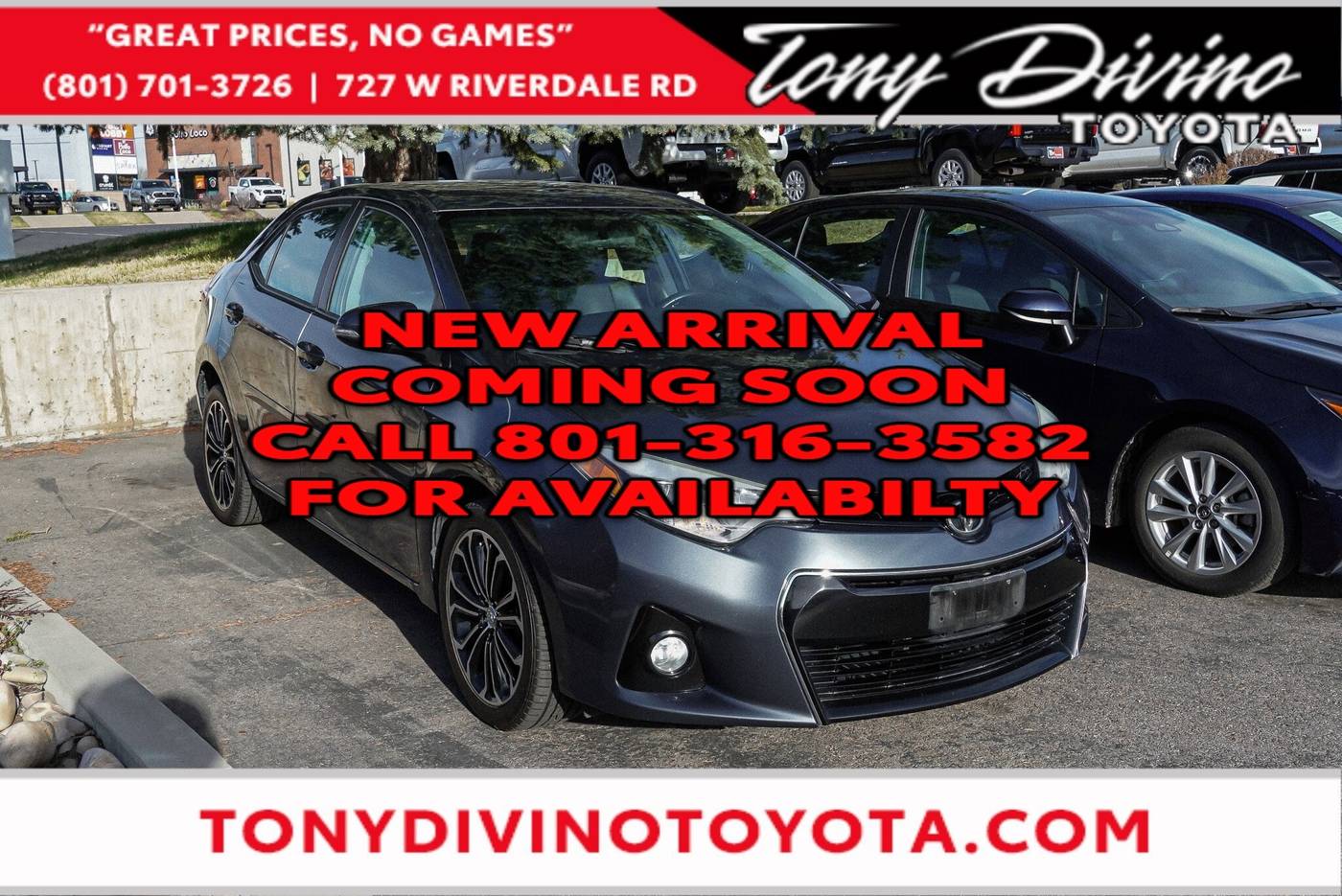 2015 Toyota Corolla S Plus — Sedan — 76,682 mi — Riverdale, UT