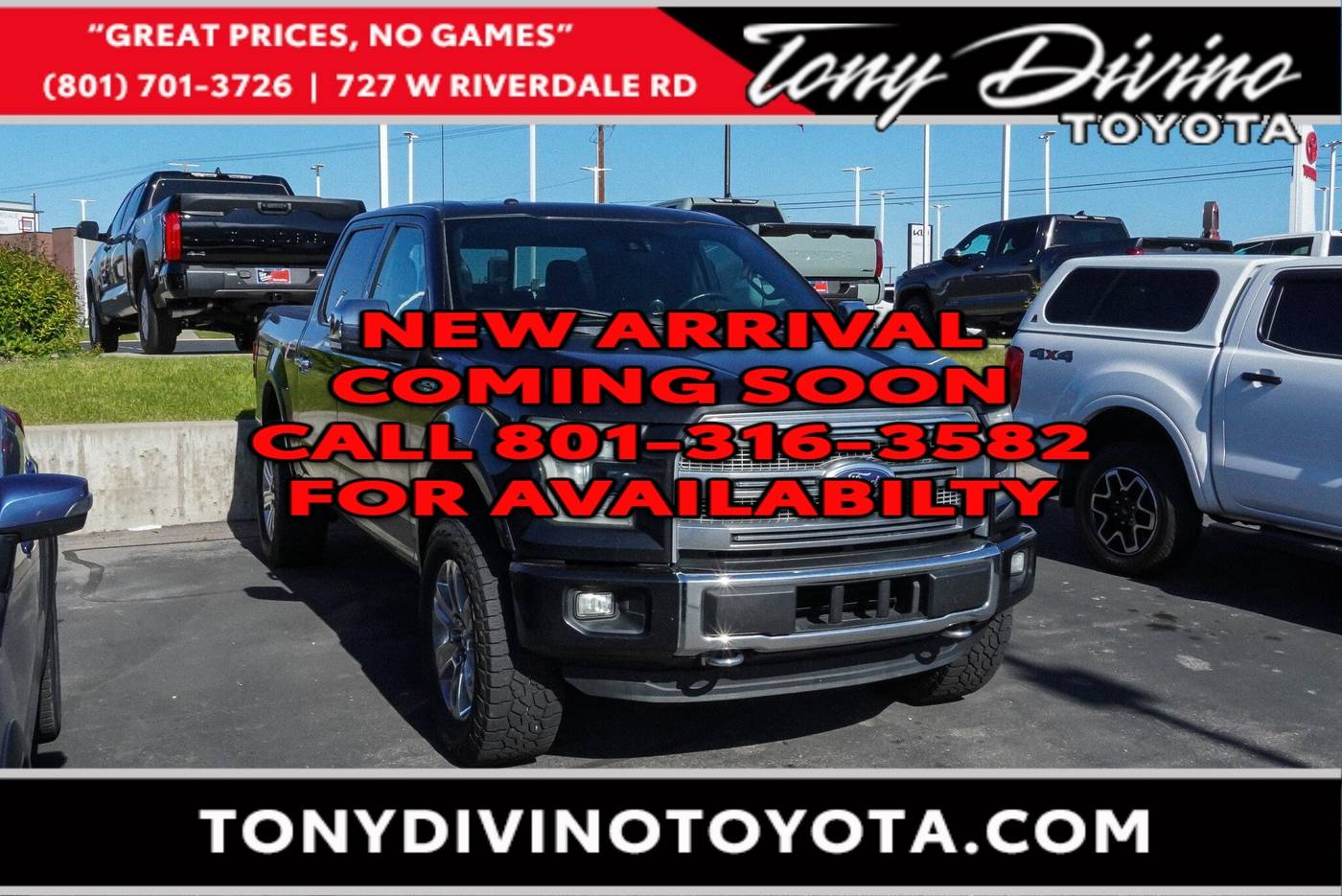 2015 Ford F-150 Platinum — Pickup Truck — 152,019 mi — Riverdale, UT