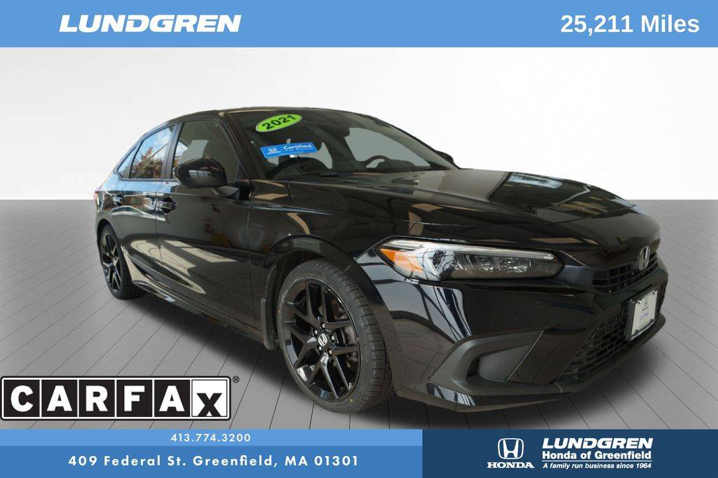 2022 Honda Civic Sport — Sedan — 25,211 mi — Greenfield, MA