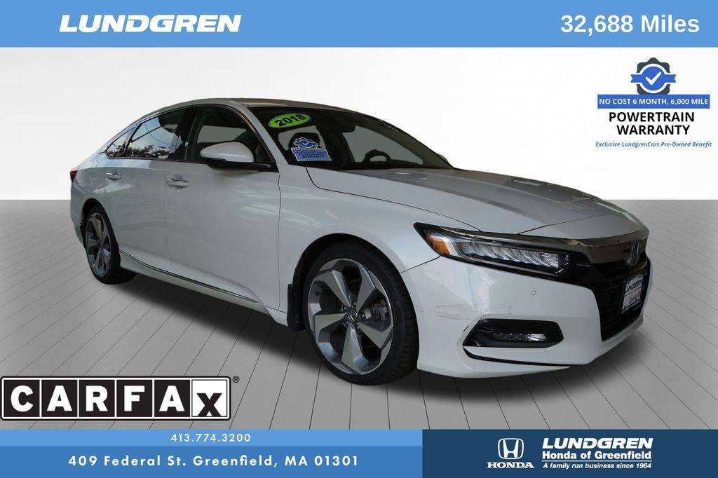 2018 Honda Accord Touring — Sedan — 32,688 mi — Greenfield, MA