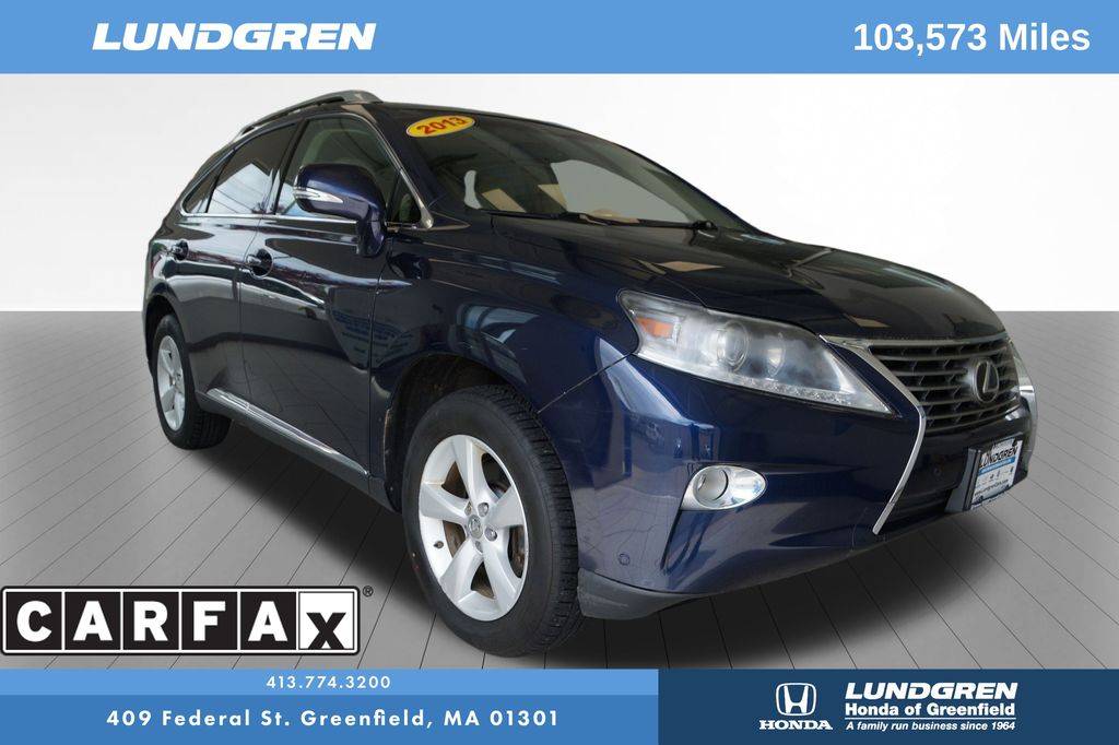 2013 Lexus RX RX 350 — SUV — 103,278 mi — Greenfield, MA