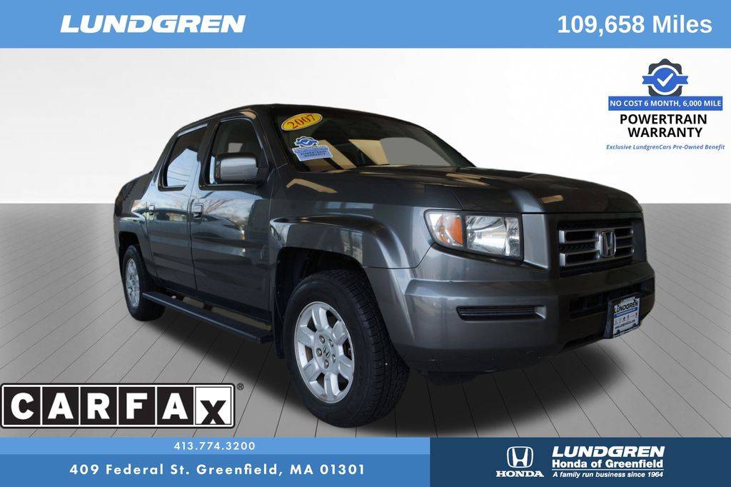 2007 Honda Ridgeline RTL — Pickup Truck — 109,456 mi — Greenfield, MA