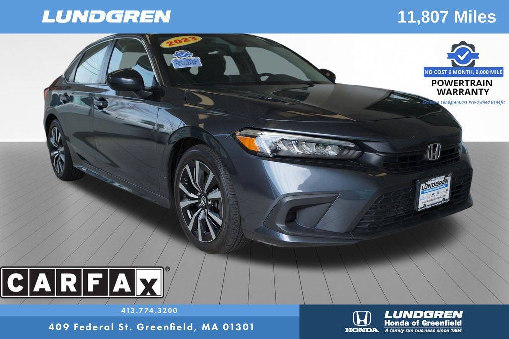2023 Honda Civic EX — Sedan — 11,802 mi — Greenfield, MA