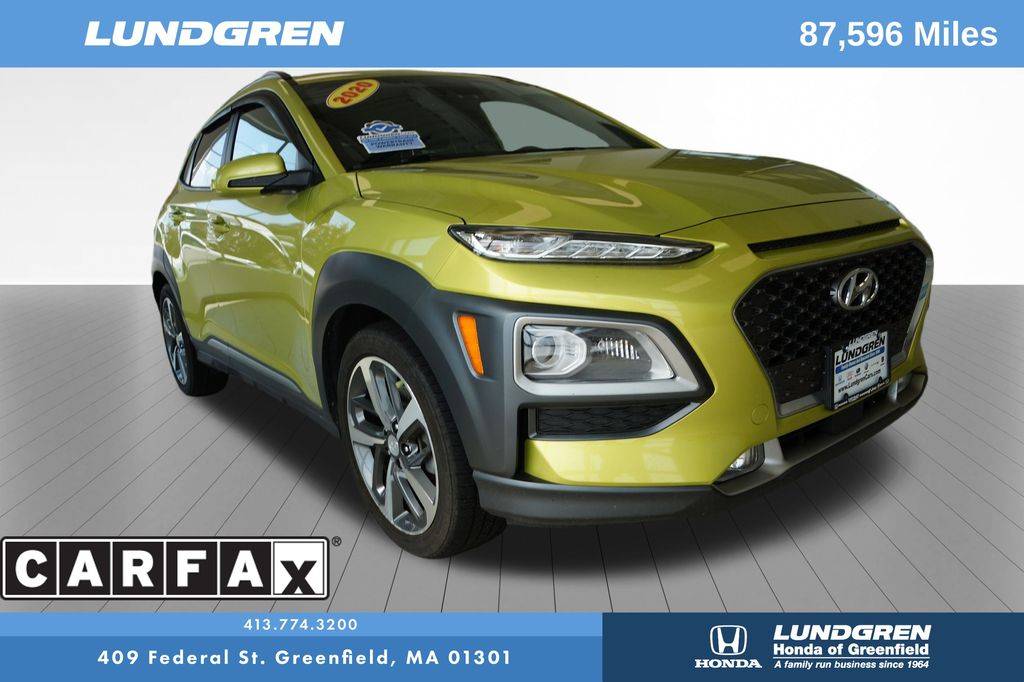 2020 Hyundai Kona Ultimate — SUV — 87,564 mi — Greenfield, MA