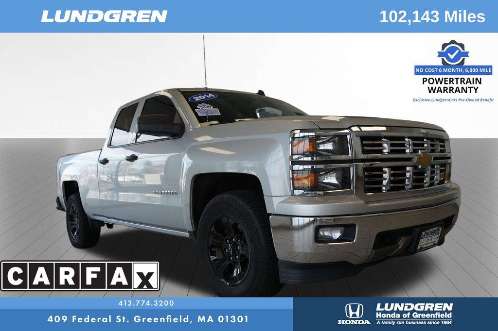 2014 Chevrolet Silverado 1500 LT — Pickup Truck — 102,143 mi — Greenfield, MA