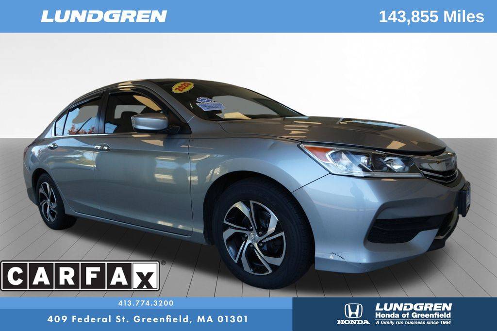 2017 Honda Accord LX — Sedan — 143,855 mi — Greenfield, MA