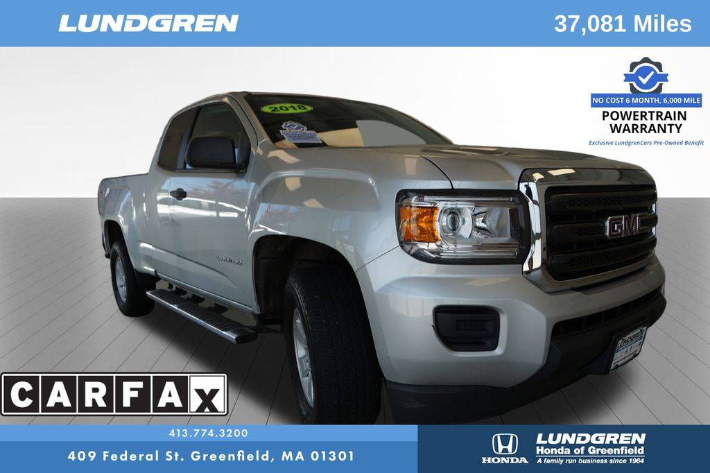 2018 GMC Canyon Base — Pickup Truck — 37,081 mi — Greenfield, MA