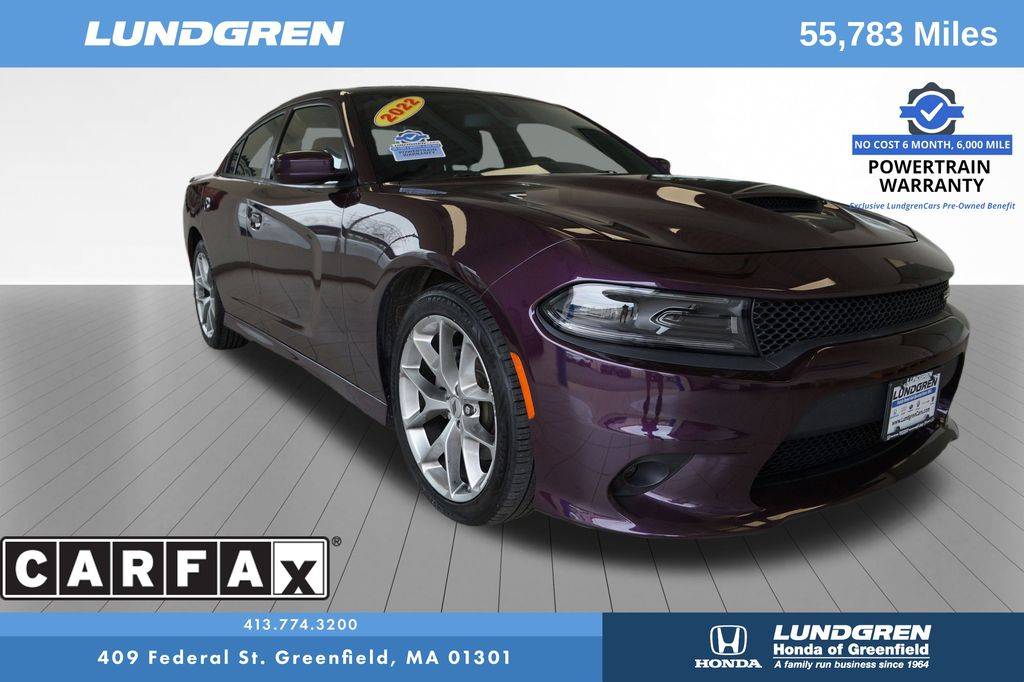 2022 Dodge Charger GT — Sedan — 55,783 mi — Greenfield, MA