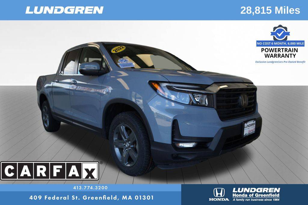 2022 Honda Ridgeline RTL — Pickup Truck — 28,815 mi — Greenfield, MA