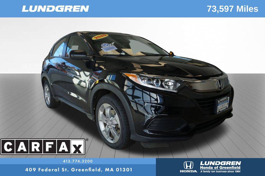 2020 Honda HR-V LX — SUV — 73,597 mi — Greenfield, MA