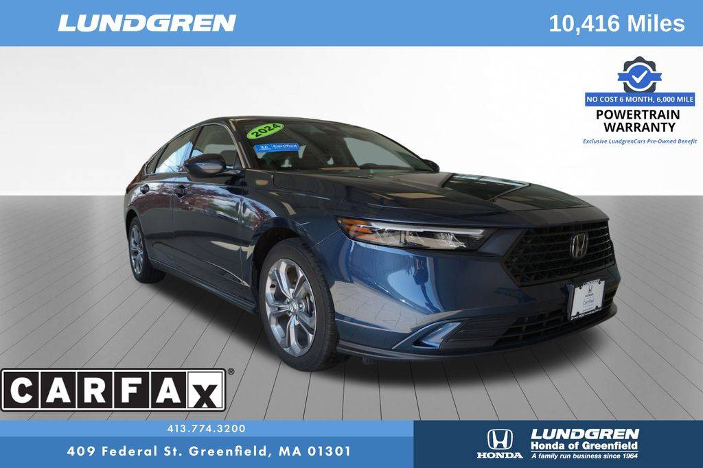 2024 Honda Accord EX — Sedan — 10,261 mi — Greenfield, MA