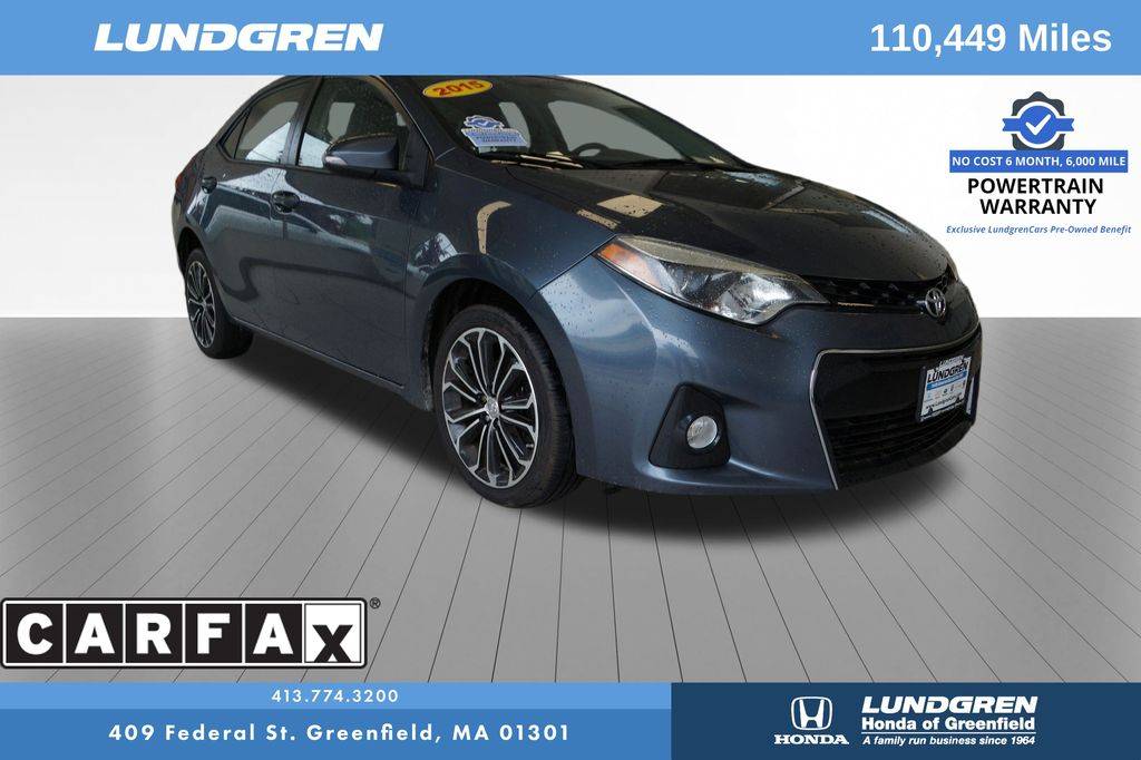 2015 Toyota Corolla L — Sedan — 110,449 mi — Greenfield, MA