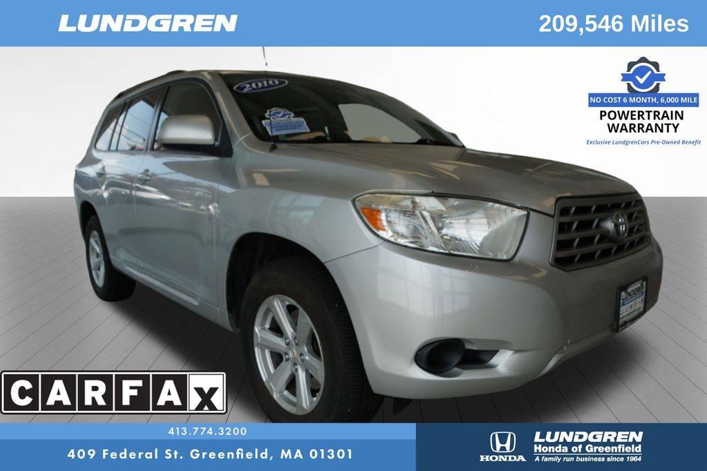 2010 Toyota Highlander Highlander V6 — SUV — 209,436 mi — Greenfield, MA