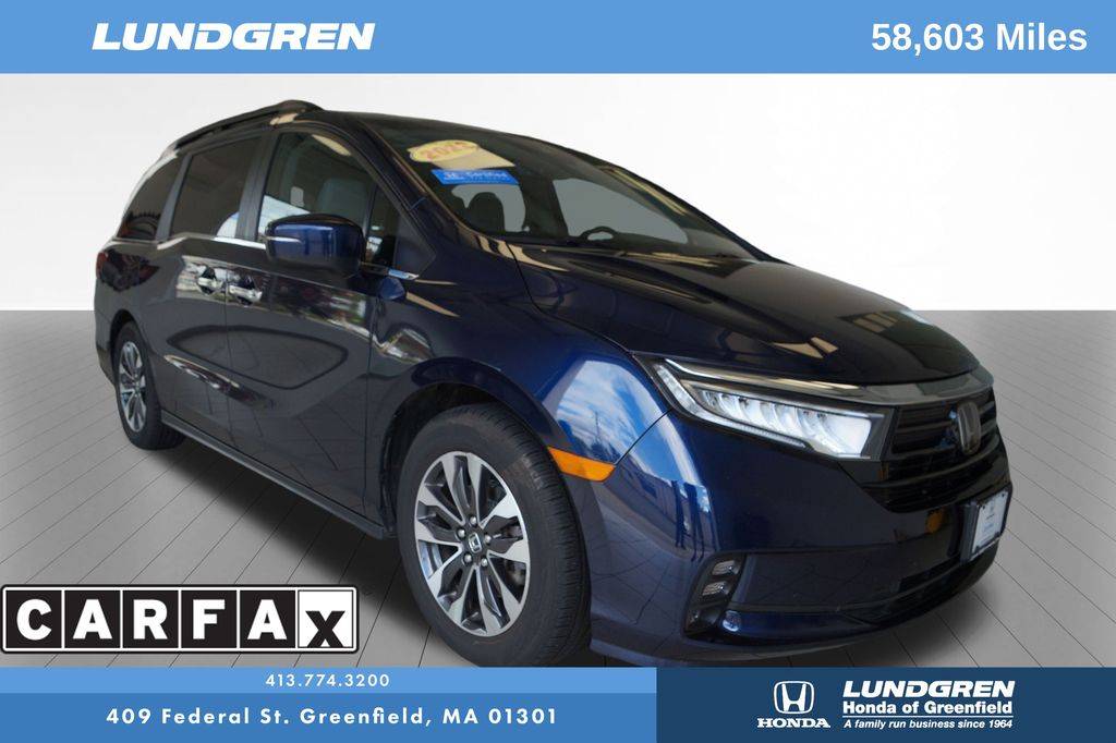 2022 Honda Odyssey EX-L — Minivan — 58,603 mi — Greenfield, MA