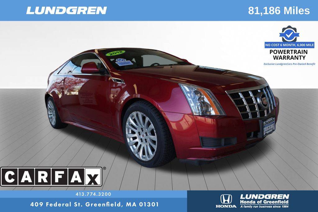 2012 Cadillac CTS Standard — Coupe — 81,169 mi — Greenfield, MA