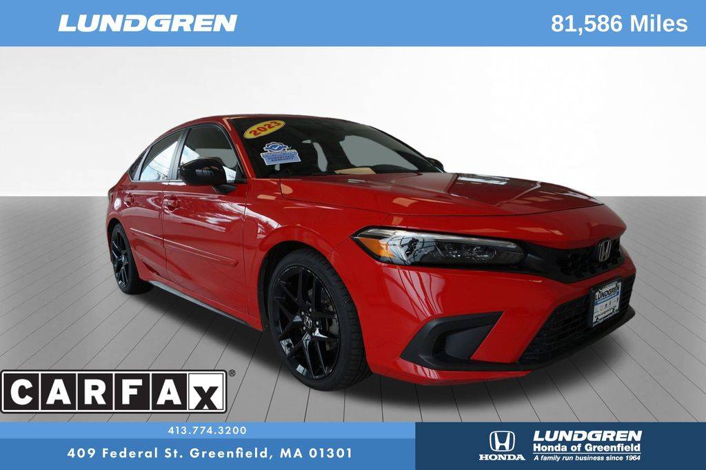 2023 Honda Civic Sport — Hatchback — 81,586 mi — Greenfield, MA