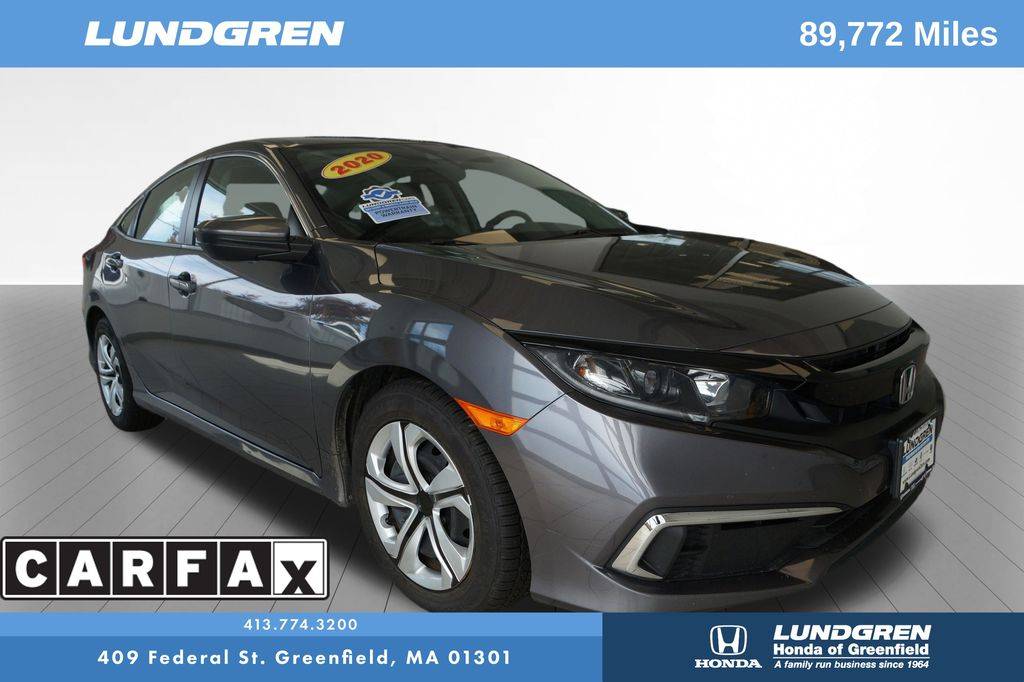2020 Honda Civic LX — Sedan — 89,457 mi — Greenfield, MA