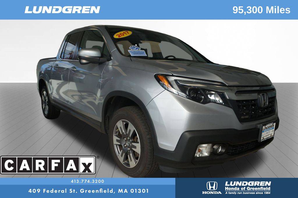 2017 Honda Ridgeline RTL-T — Pickup Truck — 95,300 mi — Greenfield, MA