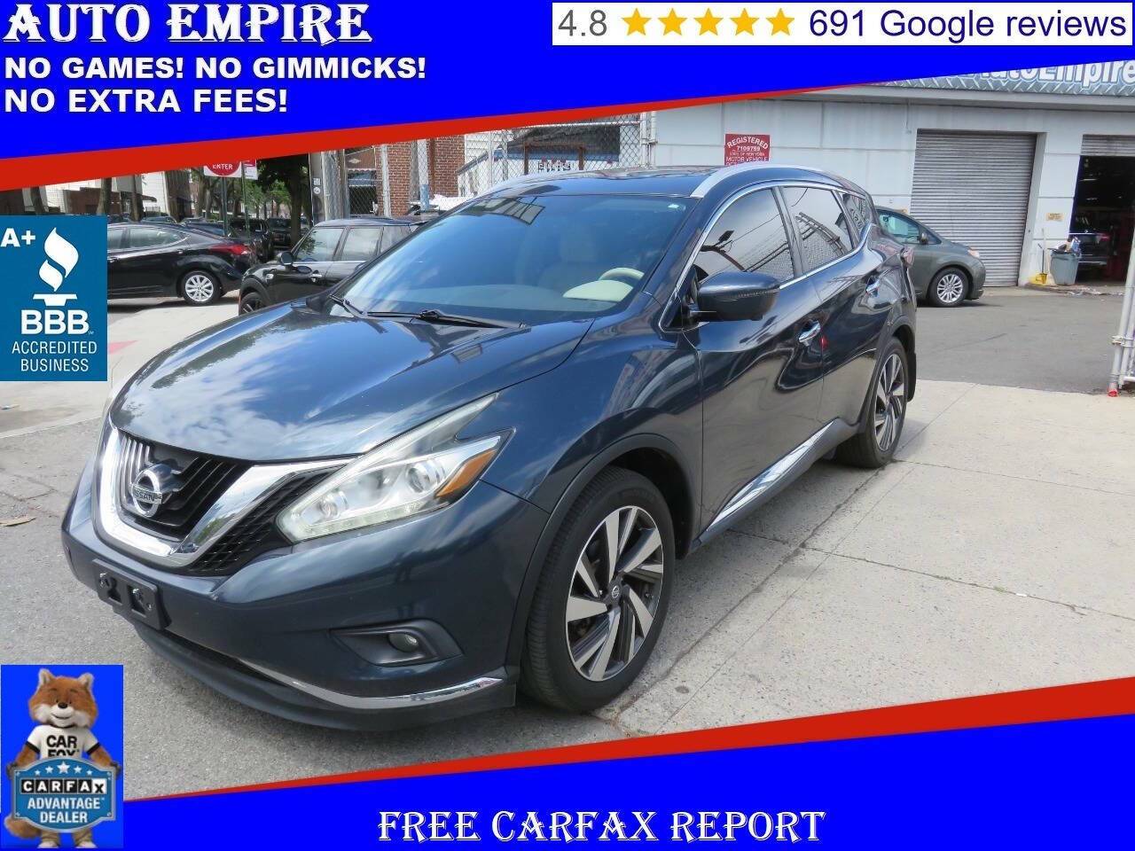 2016 Nissan Murano Platinum — SUV — 115,613 mi — Brooklyn, NY