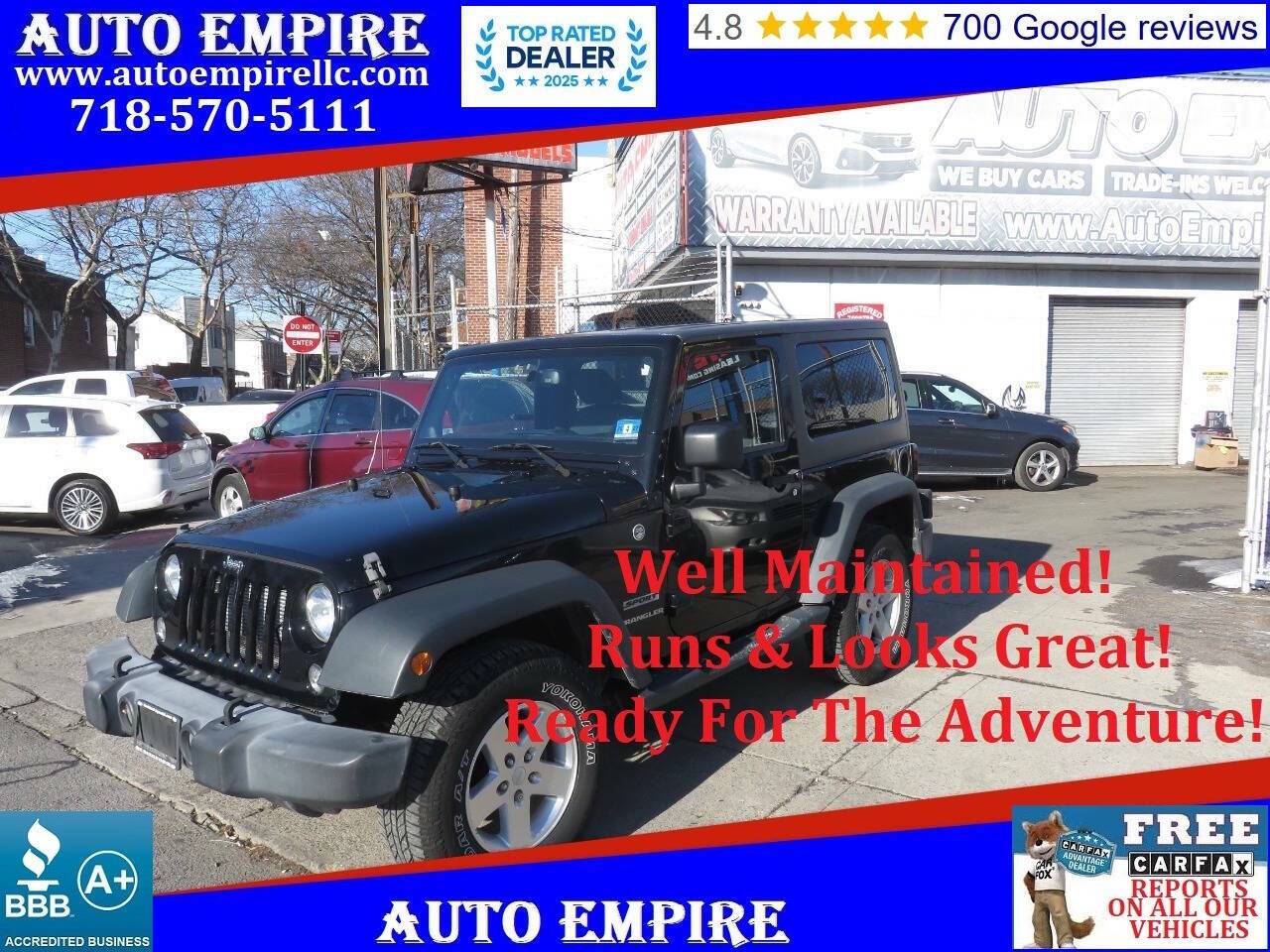 2014 Jeep Wrangler Sport — SUV — 112,365 mi — Brooklyn, NY