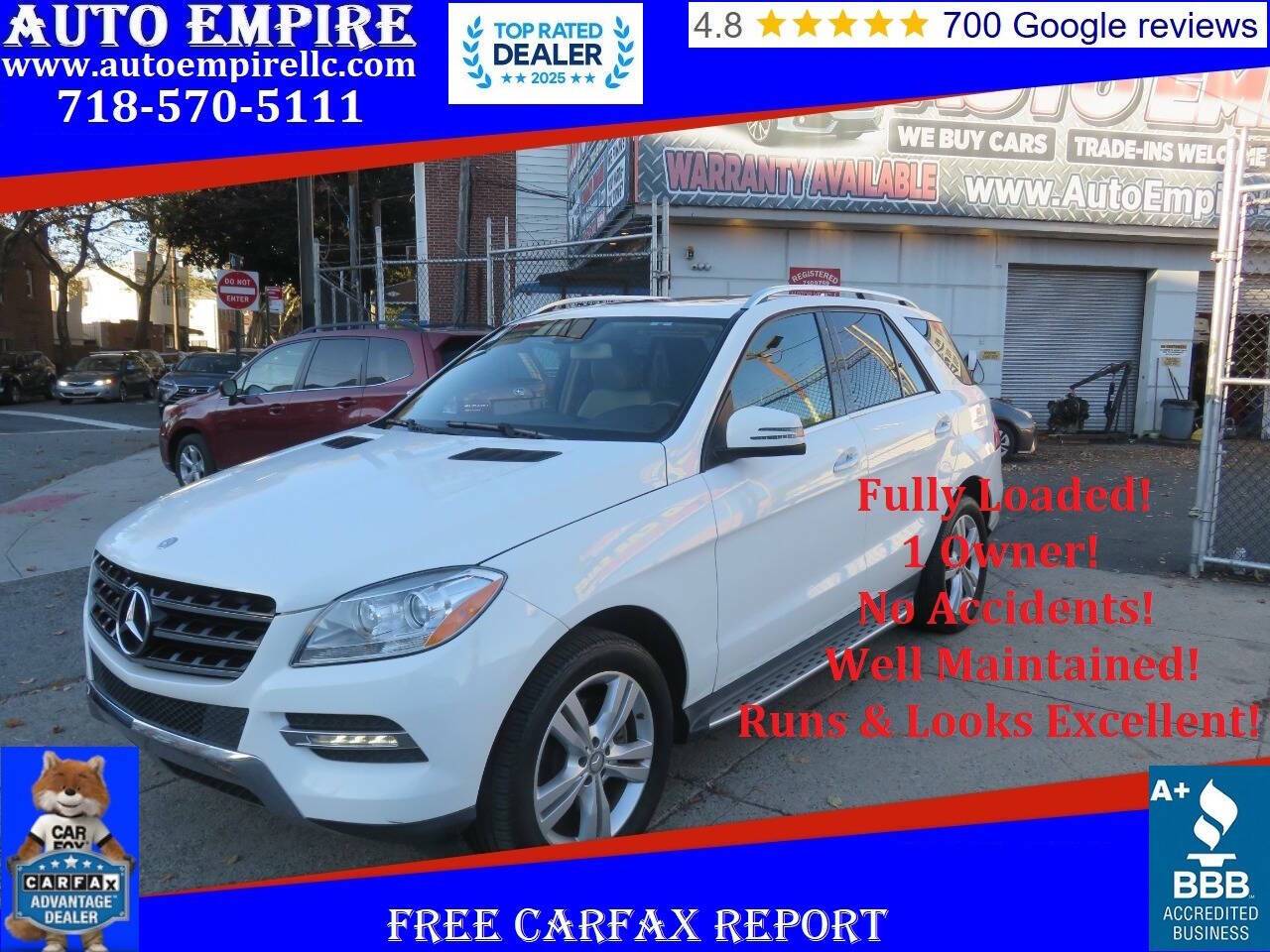 2015 Mercedes-Benz M-Class ML 350 — SUV — 107,249 mi — Brooklyn, NY