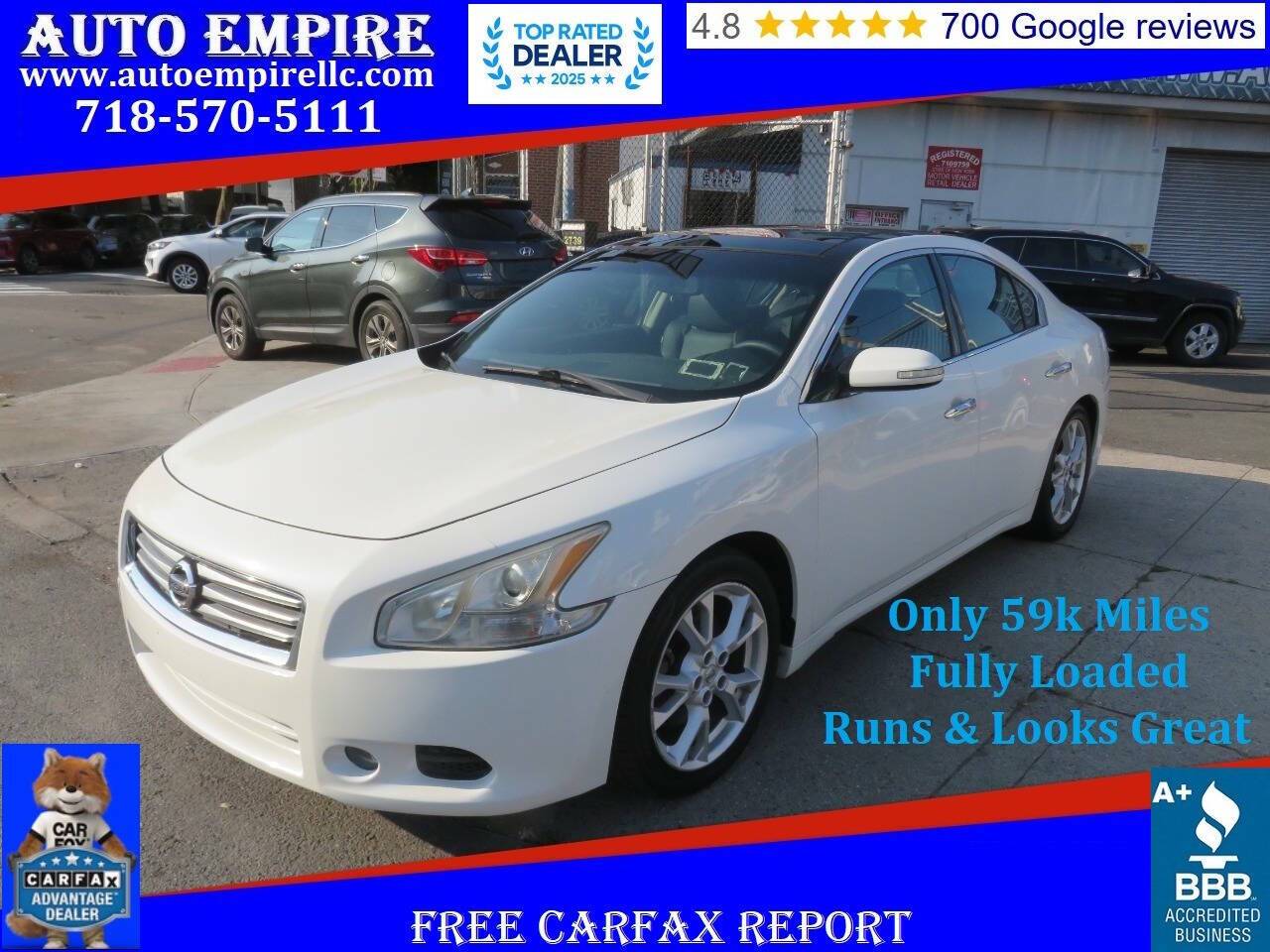 2012 Nissan Maxima SV — Sedan — 59,034 mi — Brooklyn, NY