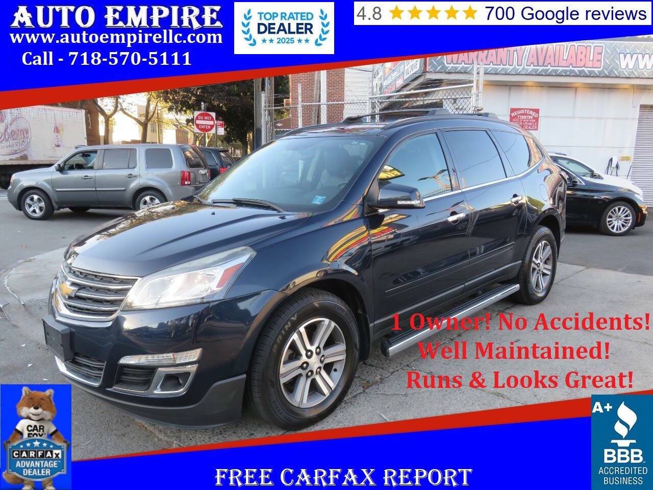 2017 Chevrolet Traverse LT — SUV — 144,523 mi — Brooklyn, NY