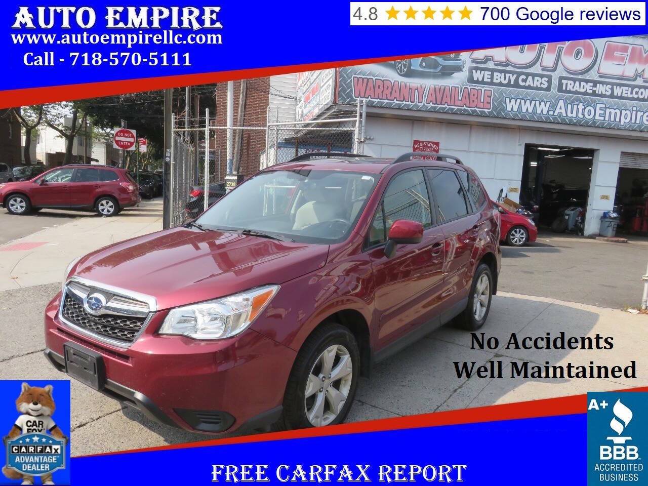 2016 Subaru Forester 2.5i Premium — SUV — 144,249 mi — Brooklyn, NY
