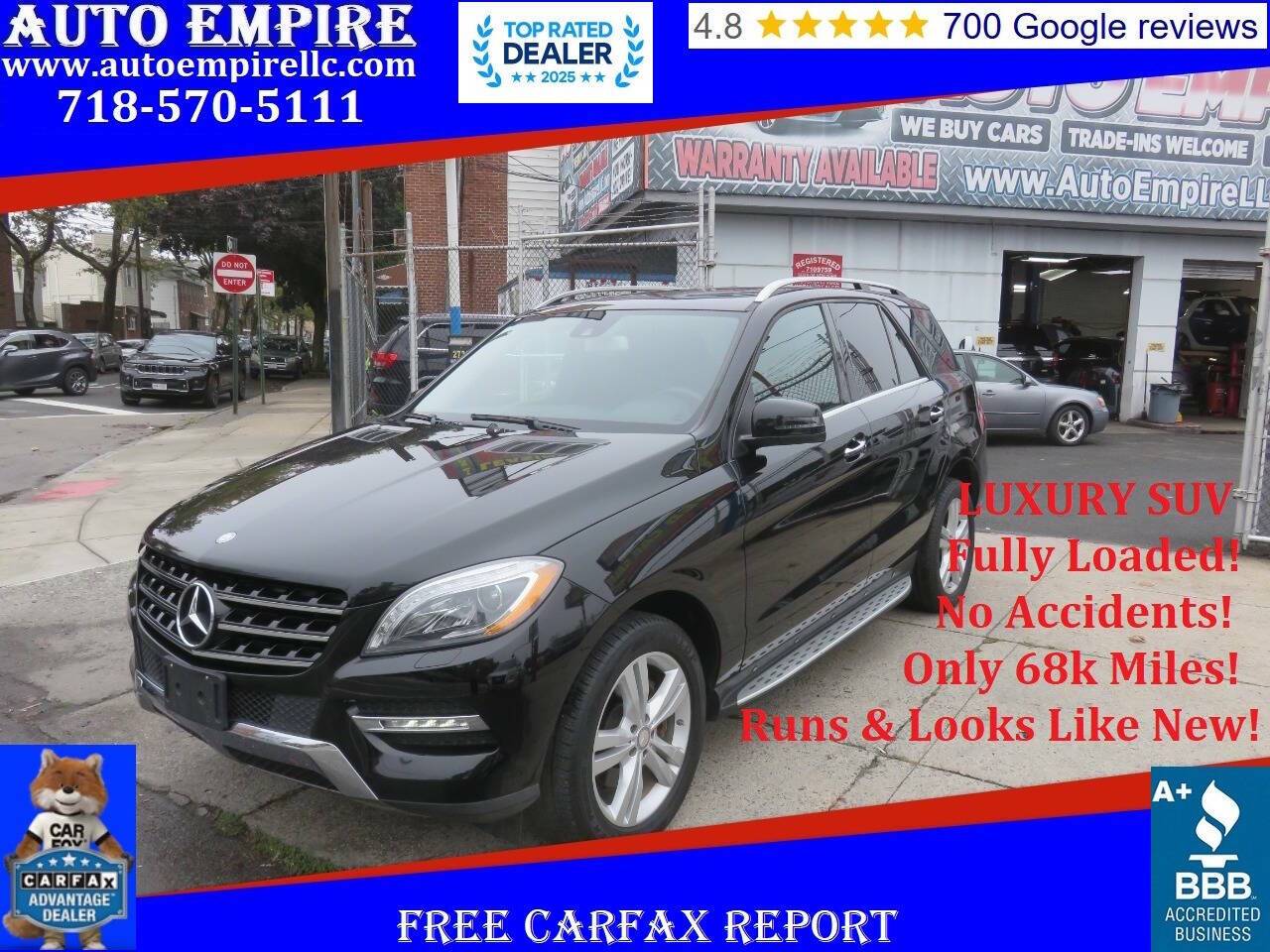 2013 Mercedes-Benz M-Class ML 350 — SUV — 68,088 mi — Brooklyn, NY