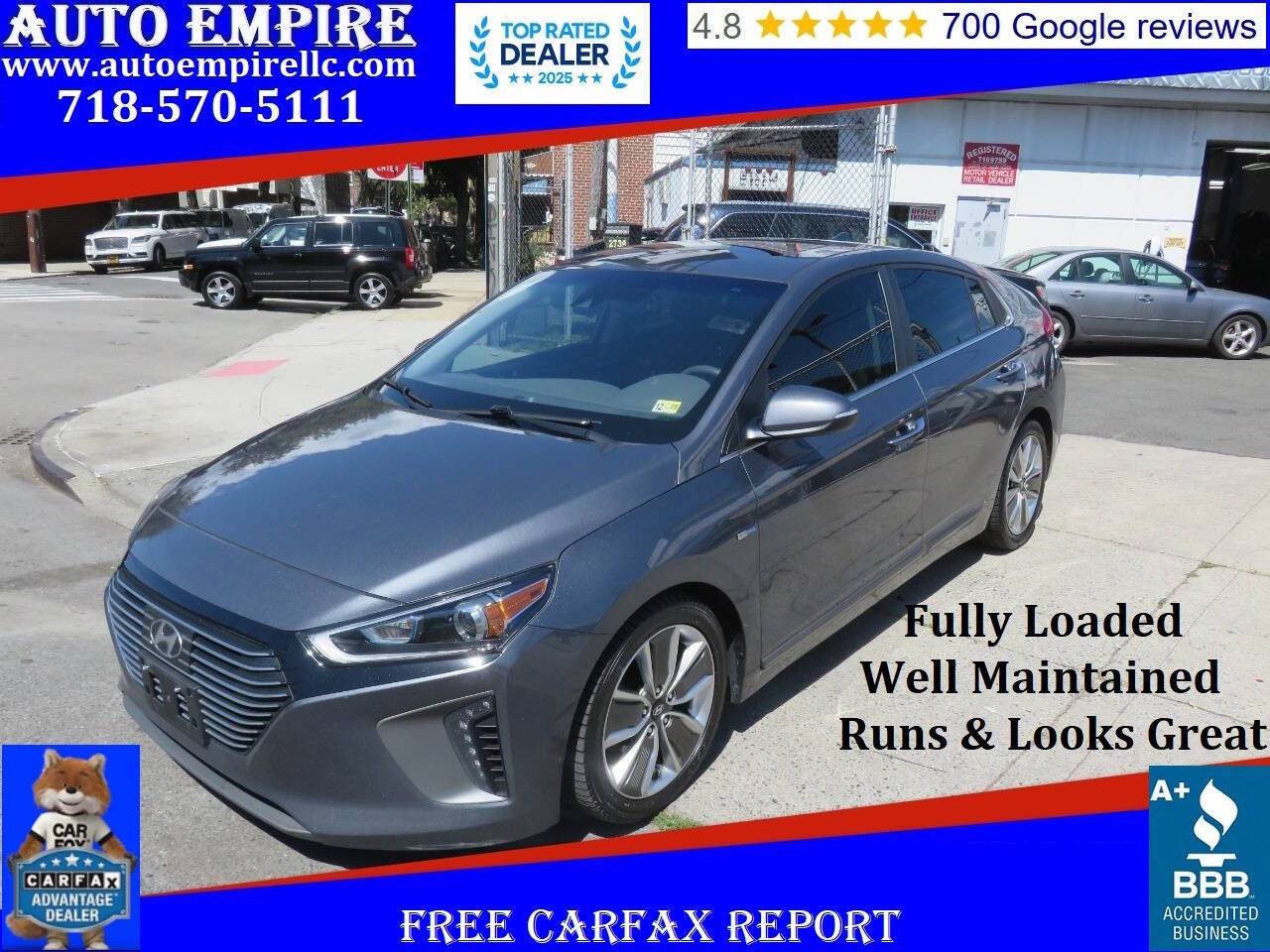 2017 Hyundai Ioniq Hybrid Limited — Hatchback — 108,294 mi — Brooklyn, NY