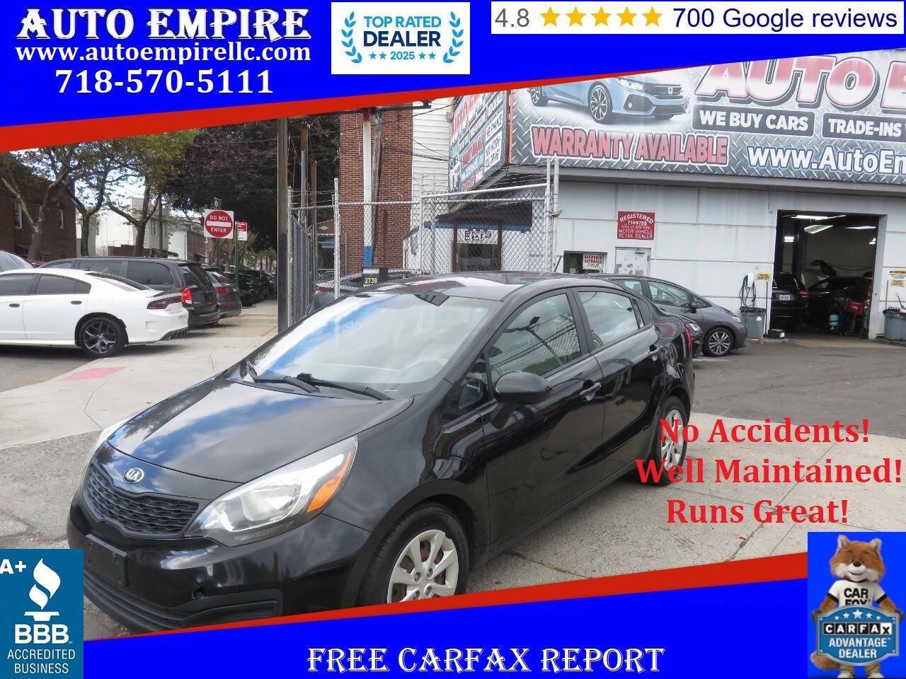 2013 Kia Rio LX — Sedan — 152,081 mi — Brooklyn, NY