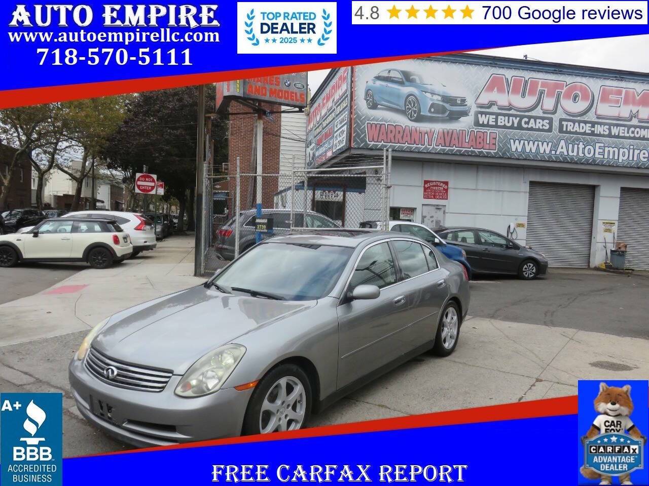2004 INFINITI G G35 — Sedan — 106,435 mi — Brooklyn, NY