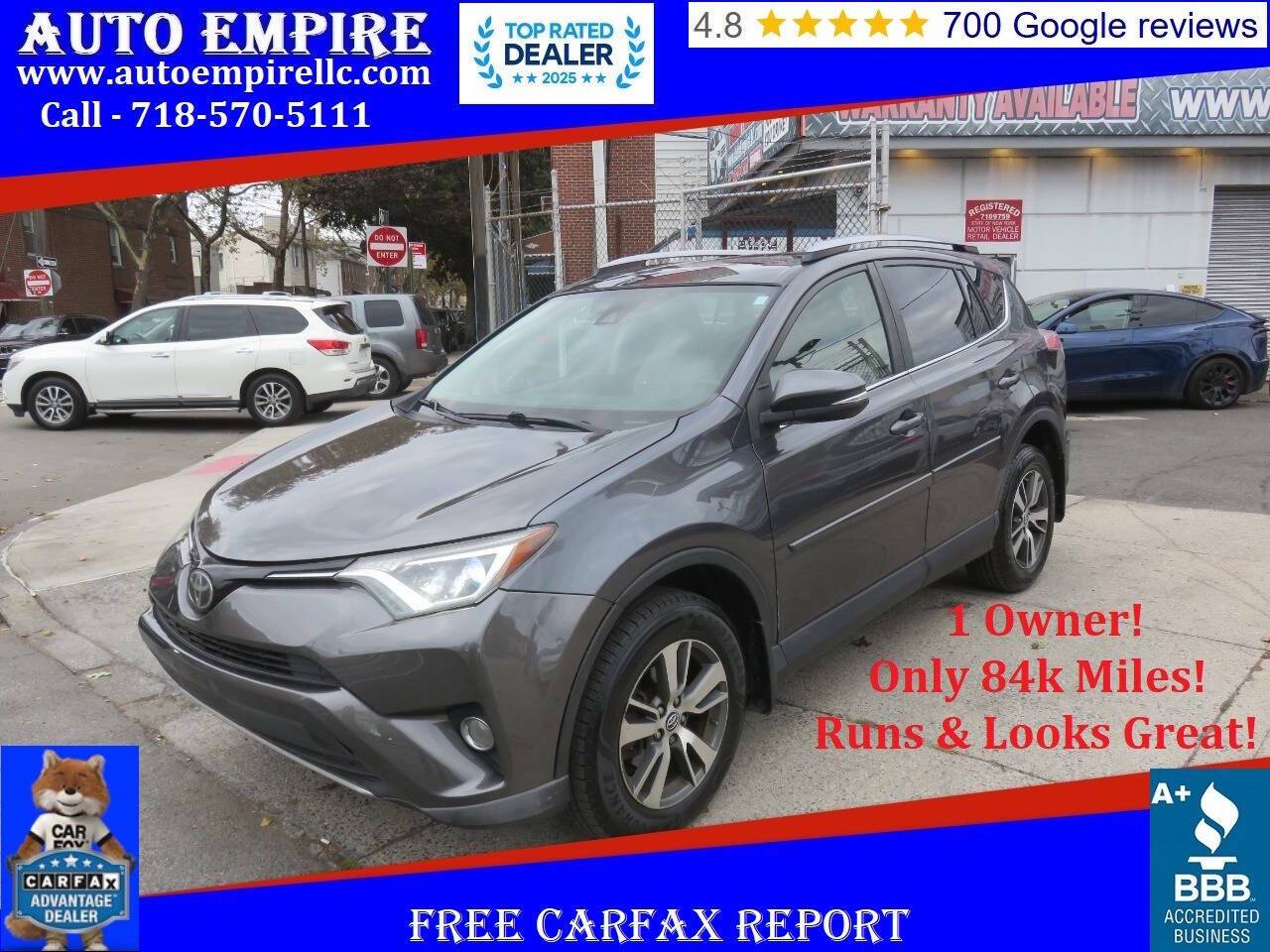 2017 Toyota RAV4 XLE — SUV — 84,459 mi — Brooklyn, NY