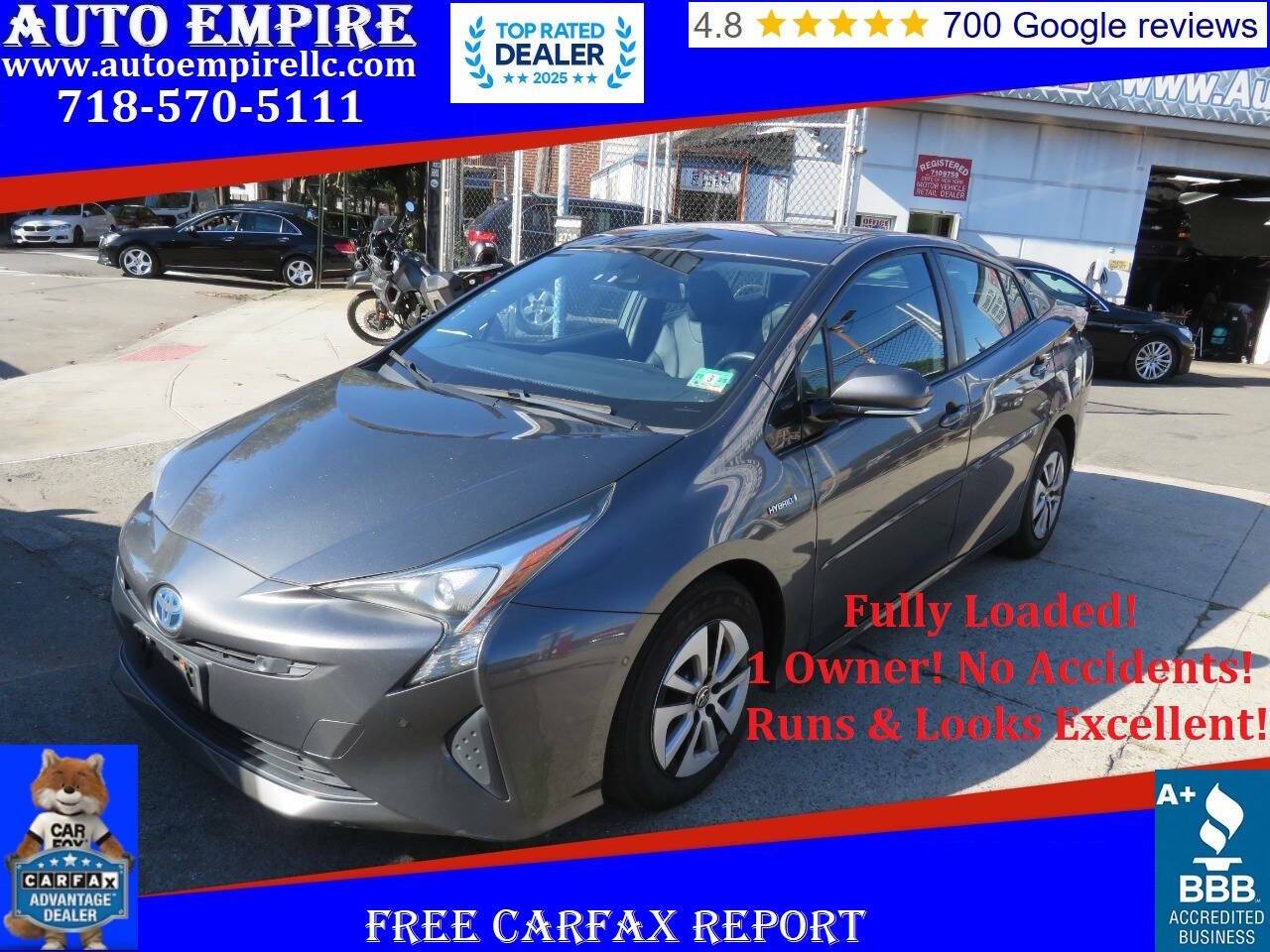 2018 Toyota Prius Four — Hatchback — 166,041 mi — Brooklyn, NY