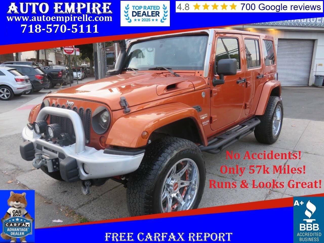 2011 Jeep Wrangler Sahara — SUV — 57,082 mi — Brooklyn, NY