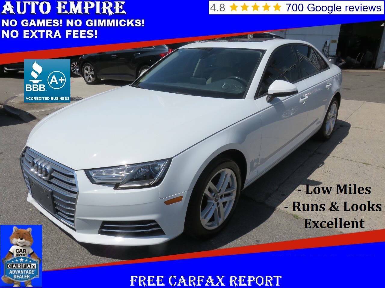 2017 Audi A4 Premium — Sedan — 47,072 mi — Brooklyn, NY