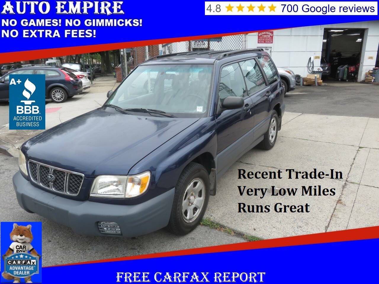 2002 Subaru Forester L — SUV — 45,402 mi — Brooklyn, NY