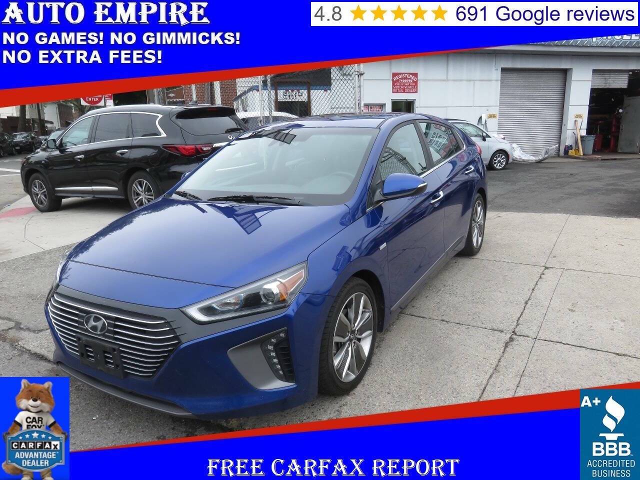 2019 Hyundai Ioniq Hybrid Limited — Hatchback — 106,670 mi — Brooklyn, NY