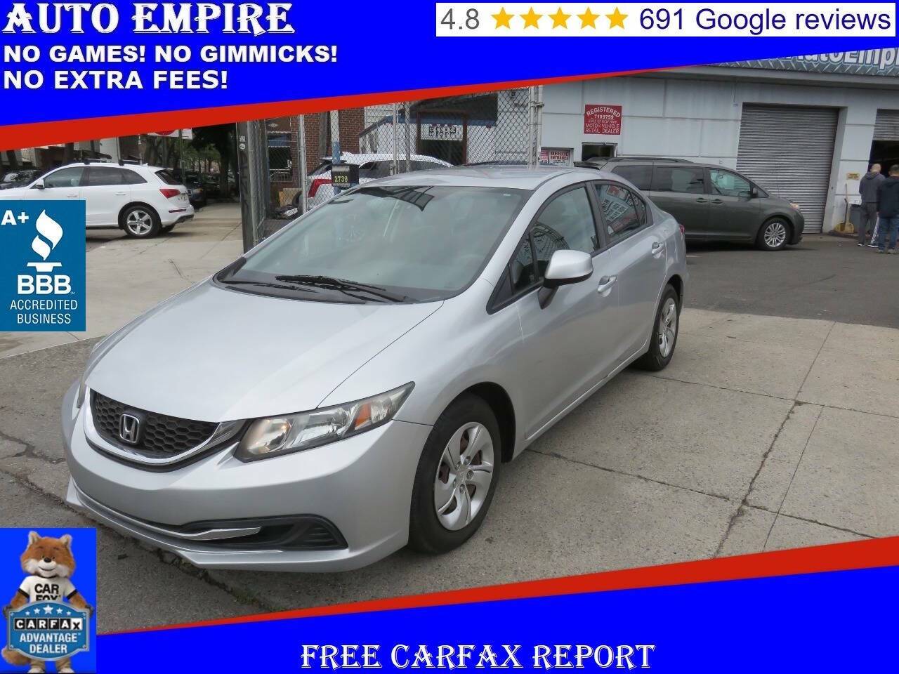 2013 Honda Civic LX — Sedan — 73,205 mi — Brooklyn, NY