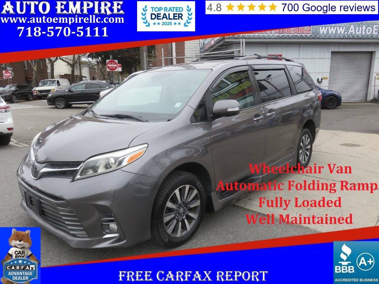 2018 Toyota Sienna Limited Premium — Minivan — 132,547 mi — Brooklyn, NY